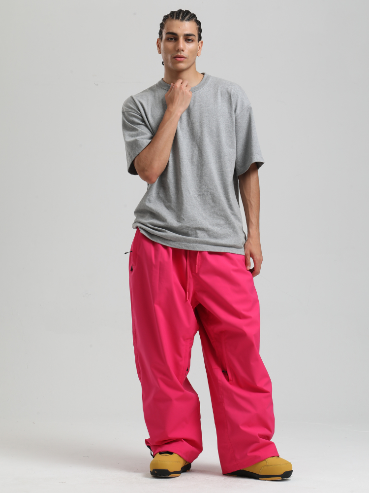Men's Snowboard Pants Sleek Baggy Snow Pants