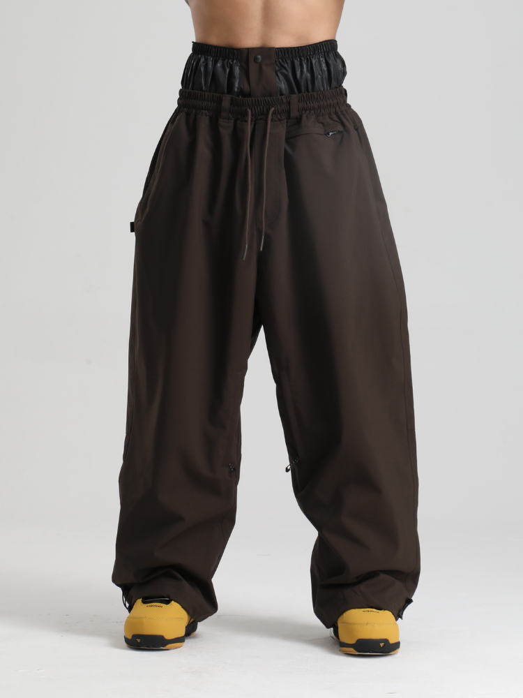 Men's Snowboard Pants Sleek Baggy Snow Pants