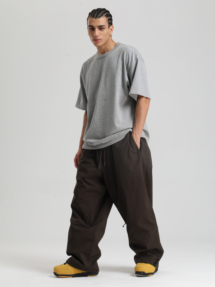 Men's Snowboard Pants Sleek Baggy Snow Pants