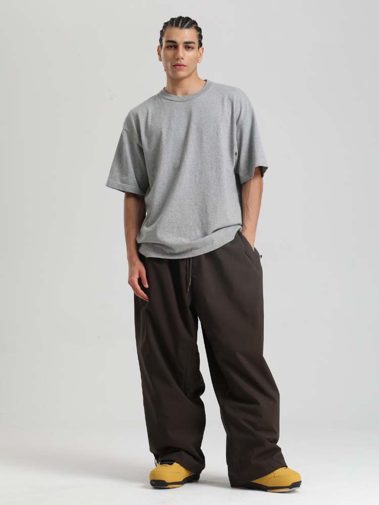 Men's Snowboard Pants Sleek Baggy Snow Pants