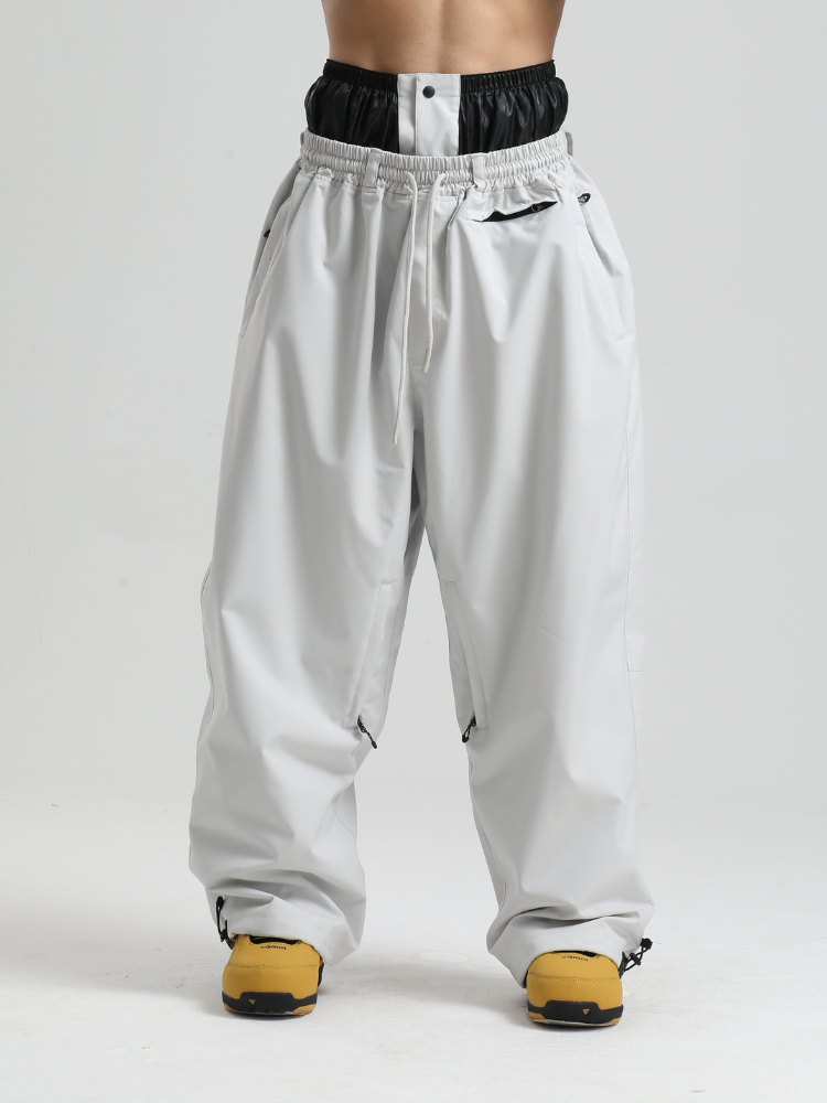 Men's Snowboard Pants Sleek Baggy Snow Pants
