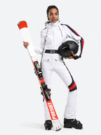 Women's Black Performance Athletic One-Piece Ski Suit Snowboard Suit