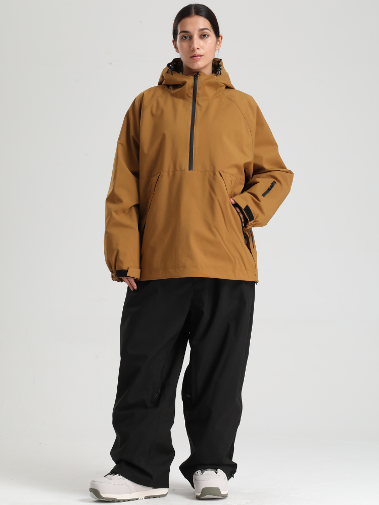Women's Baggy Snowboard Jacket Minimalist Insulated Snow Anorak