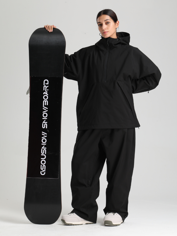 Women's Baggy Snowboard Jacket Minimalist Insulated Snow Anorak