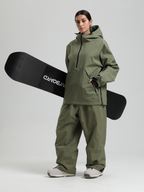 Women's Baggy Snowboard Jacket Minimalist Insulated Snow Anorak