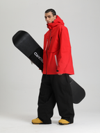Men's Cargo Snowboard Jacket StormGuard Insulated Baggy Snow Jacket
