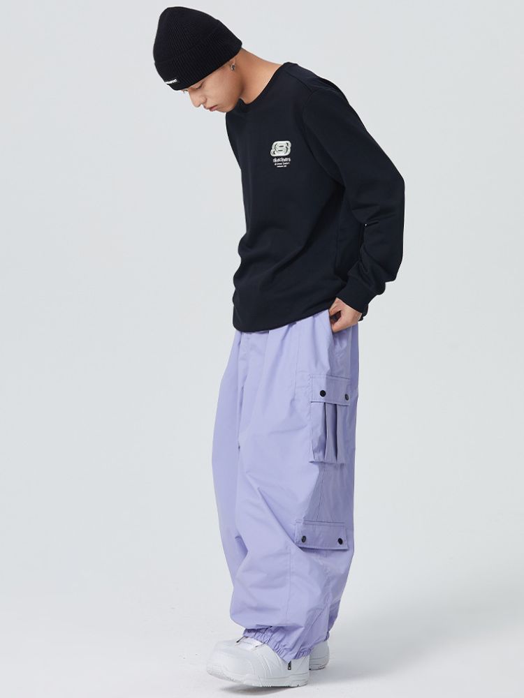 Herren Schneehose 3L Monochrome Baggy Cargohose