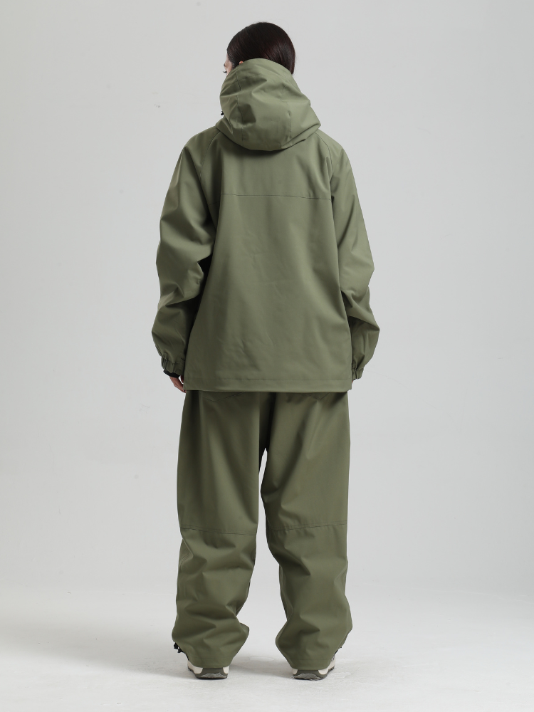 Women's Baggy Snowboard Jacket Minimalist Insulated Snow Anorak