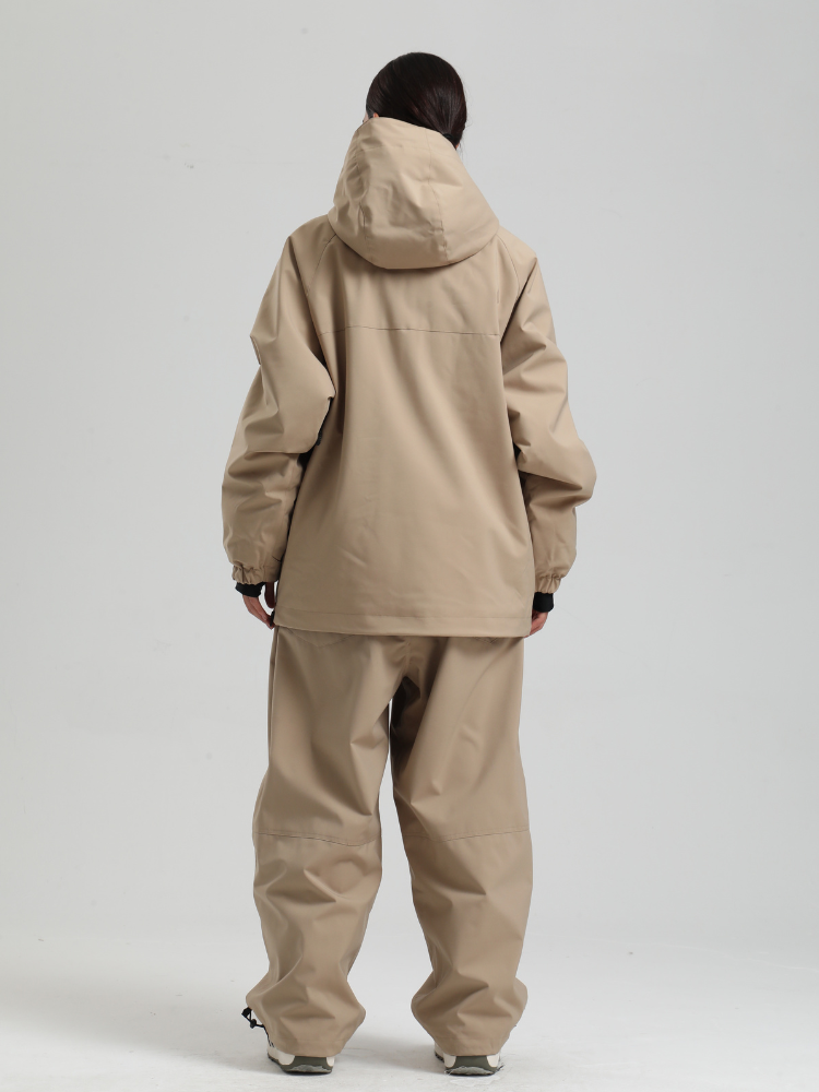 Women's Baggy Snowboard Jacket Minimalist Insulated Snow Anorak