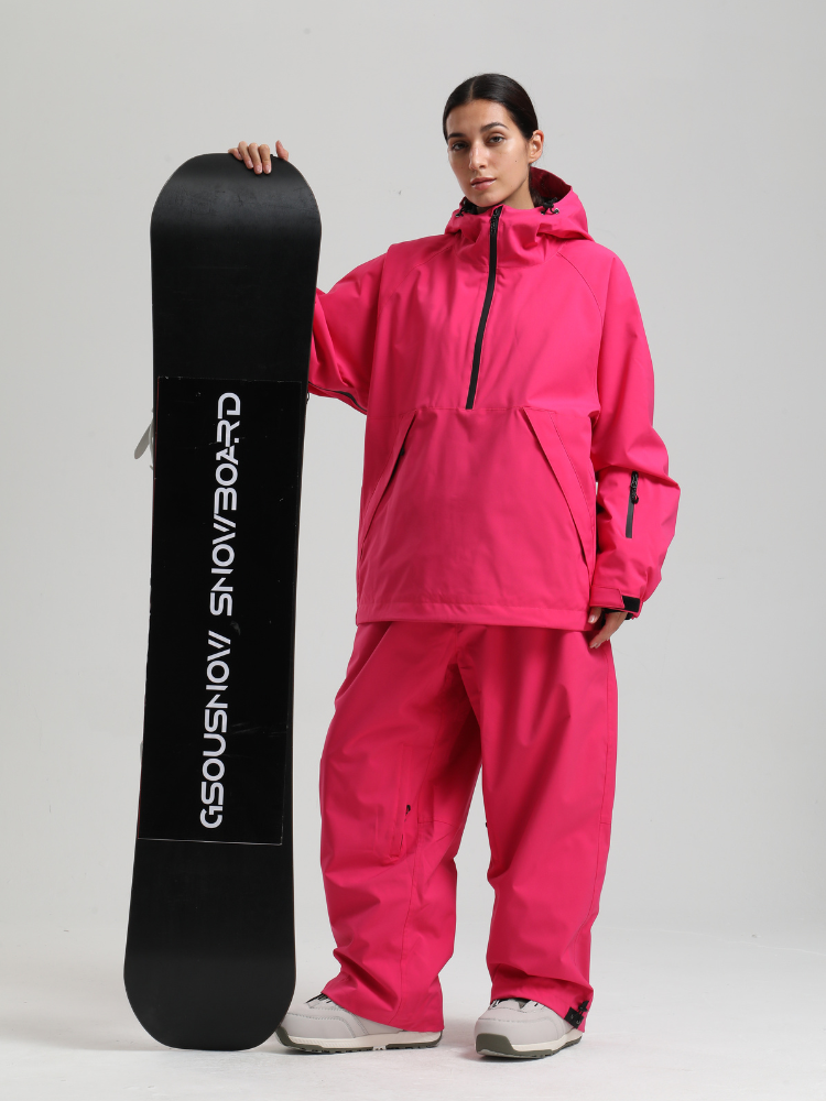 Women's Baggy Snowboard Jacket Minimalist Insulated Snow Anorak