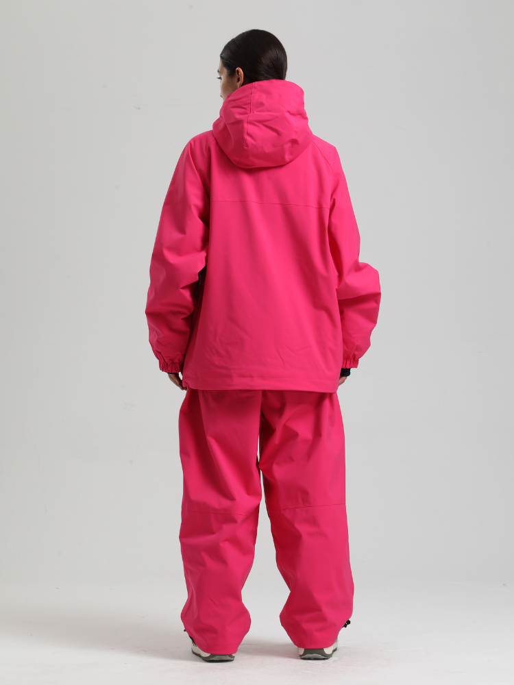 Women's Baggy Snowboard Jacket Minimalist Insulated Snow Anorak