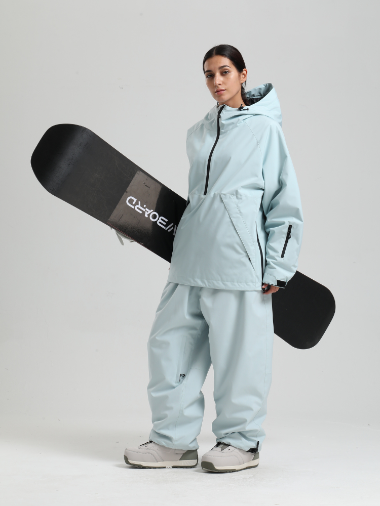 Women's Baggy Snowboard Jacket Minimalist Insulated Snow Anorak