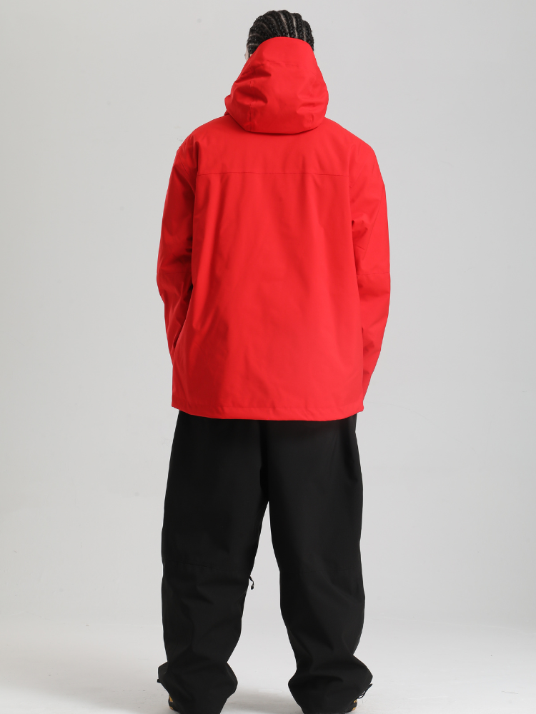 Men's Cargo Snowboard Jacket StormGuard Insulated Baggy Snow Jacket