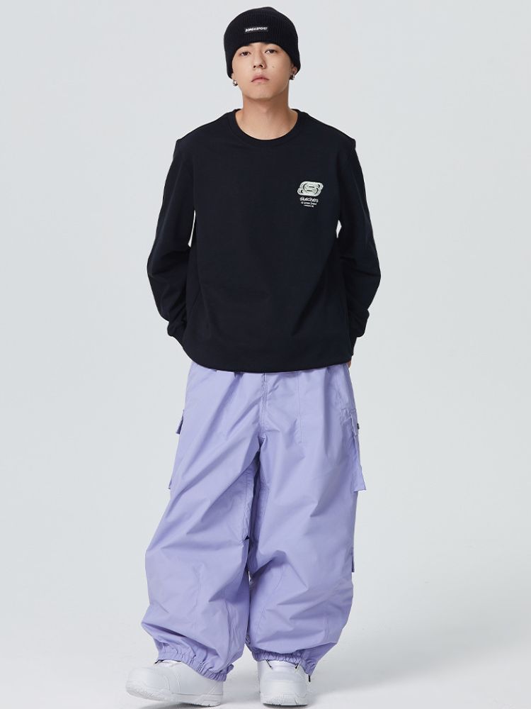Herren Schneehose 3L Monochrome Baggy Cargohose