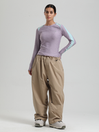 Women's Waterproof Snow Pants Sleek Baggy Snowboard Pants