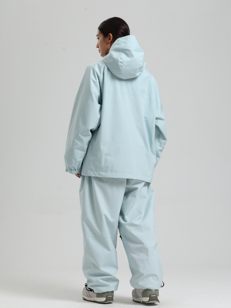 Women's Baggy Snowboard Jacket Minimalist Insulated Snow Anorak