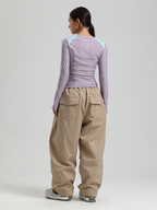 Women's Waterproof Snow Pants Sleek Baggy Snowboard Pants