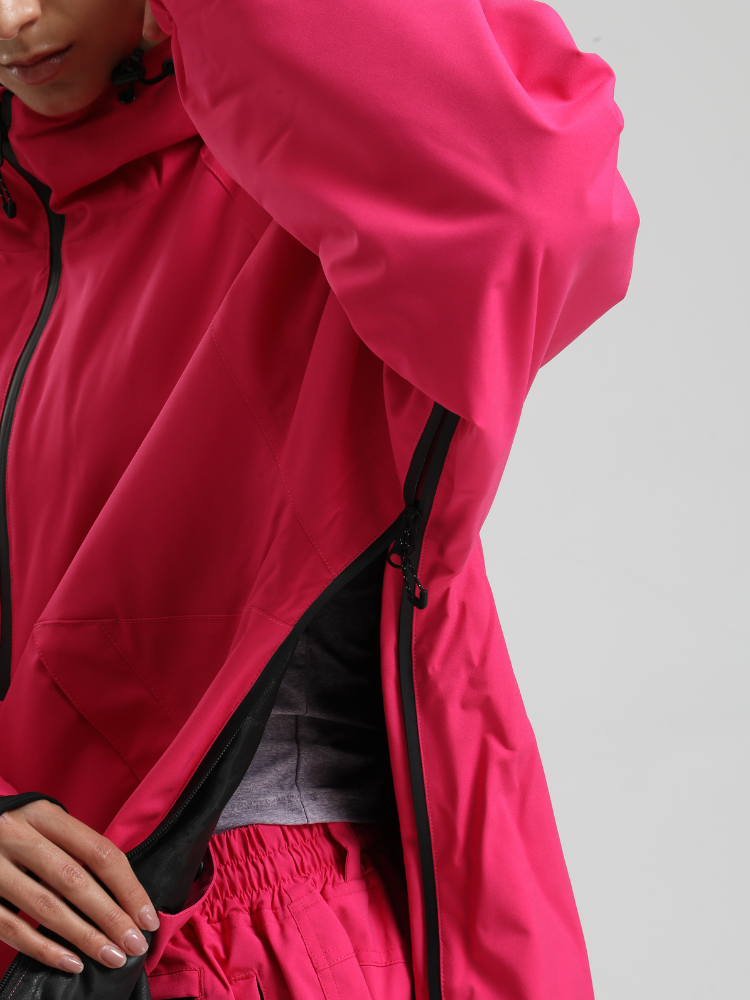 Men's  Baggy Snowboard Jacket Minimalist Insulated Snow Anorak