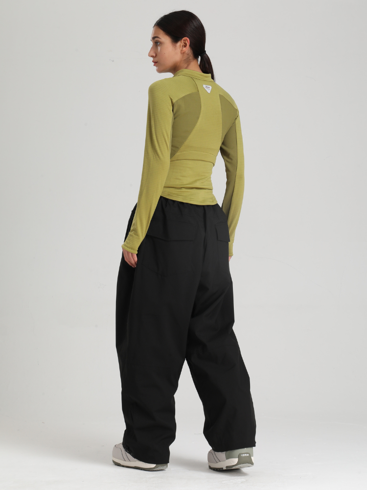 Women's Waterproof Snow Pants Sleek Baggy Snowboard Pants