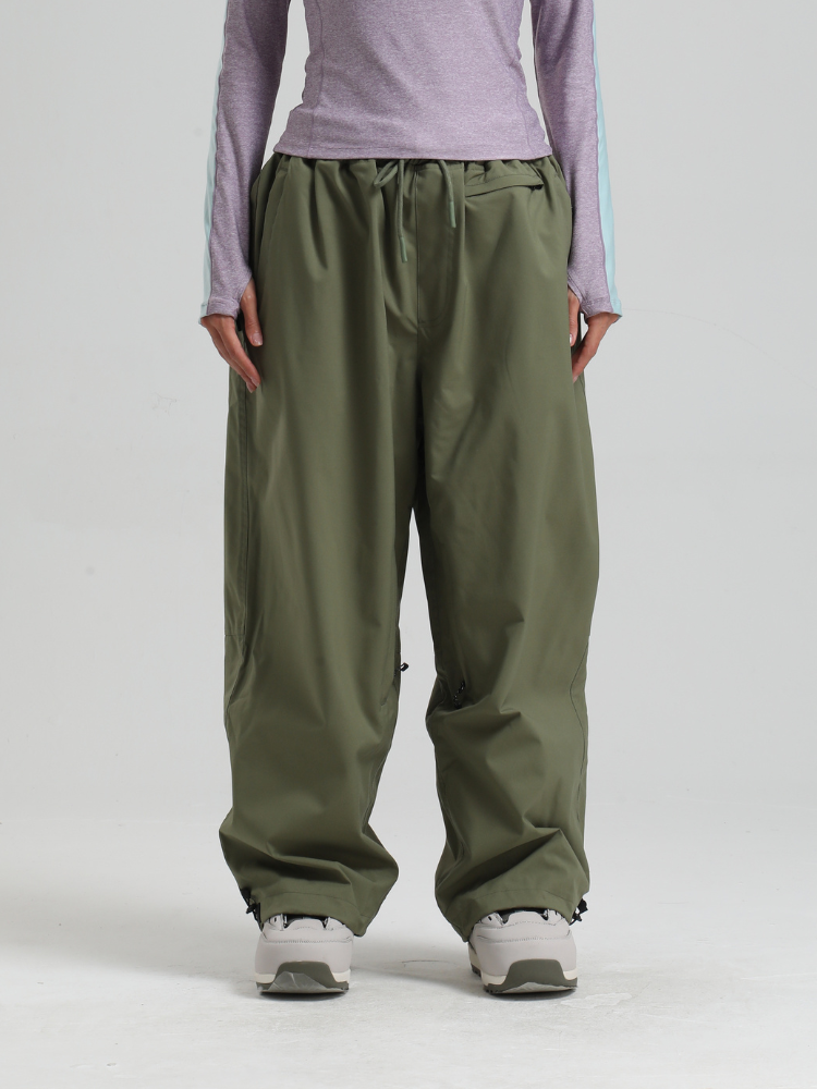Women's Waterproof Snow Pants Sleek Baggy Snowboard Pants