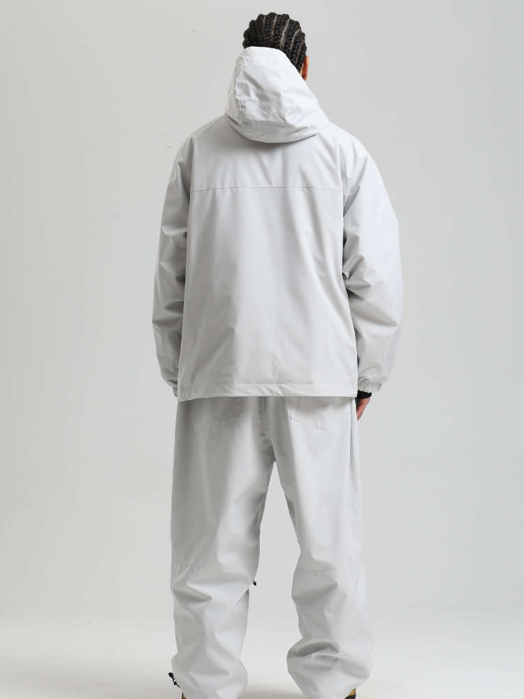Men's  Baggy Snowboard Jacket Minimalist Insulated Snow Anorak