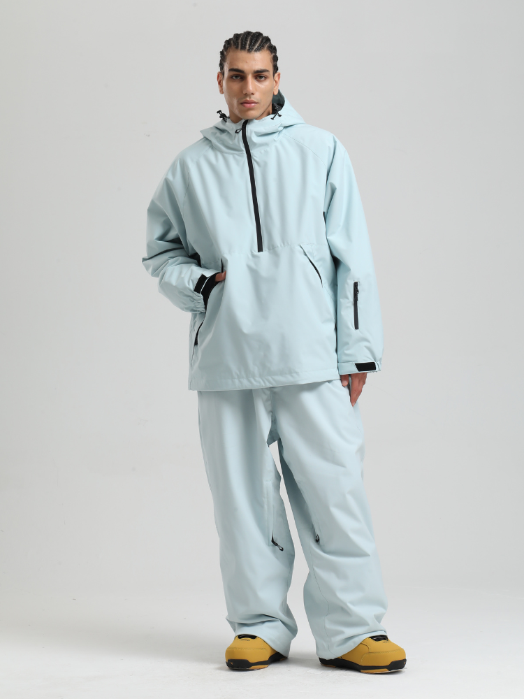 Men's  Baggy Snowboard Jacket Minimalist Insulated Snow Anorak
