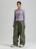 Women's Waterproof Snow Pants Sleek Baggy Snowboard Pants