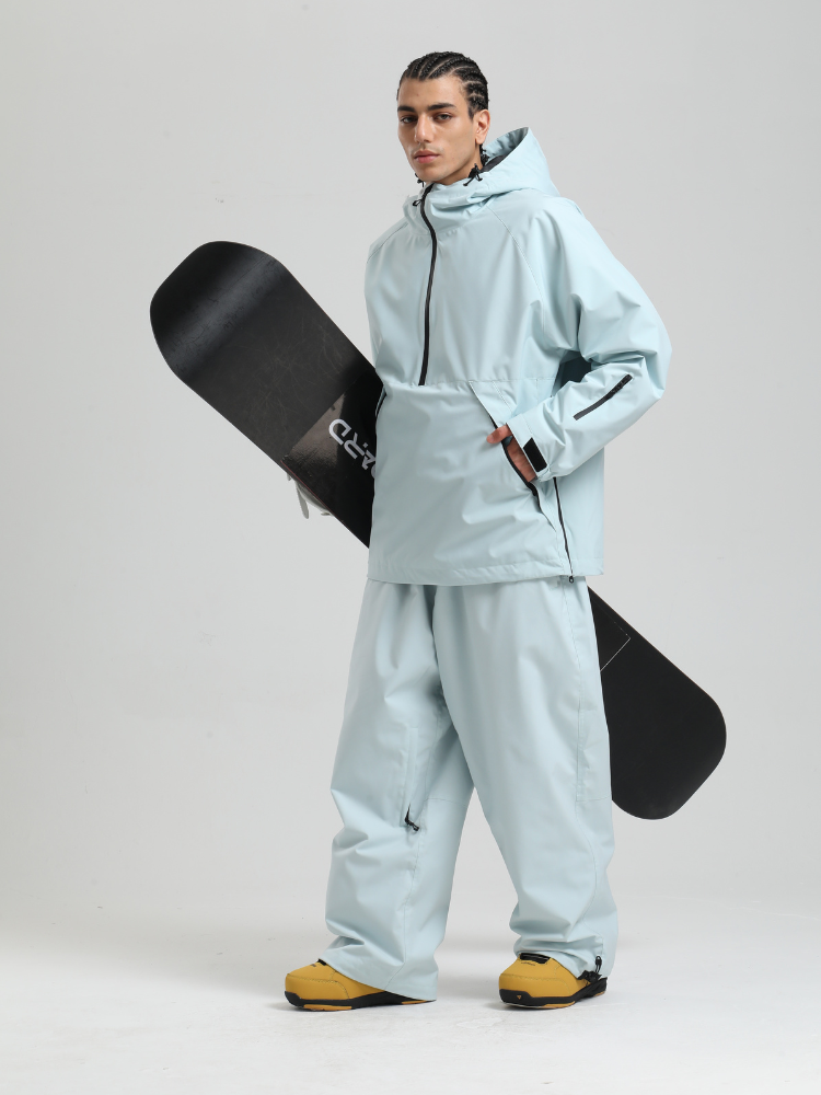 Men's  Baggy Snowboard Jacket Minimalist Insulated Snow Anorak