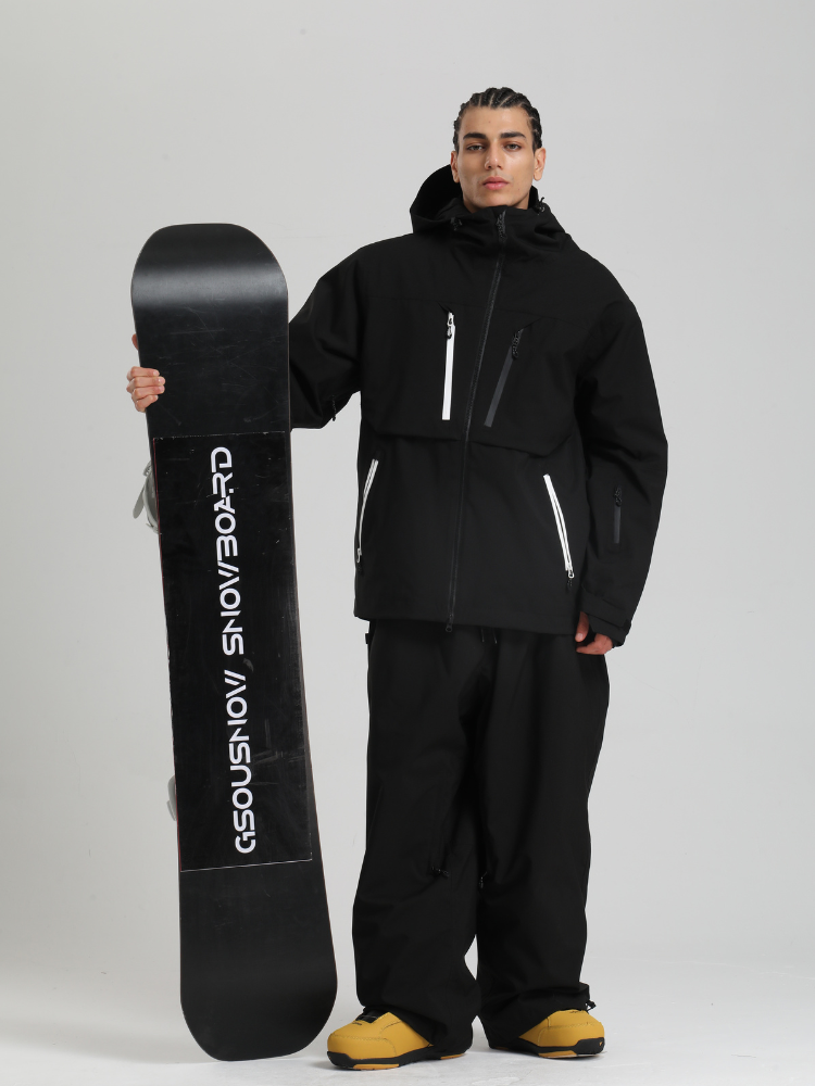 Men's Cargo Snowboard Jacket StormGuard Insulated Baggy Snow Jacket