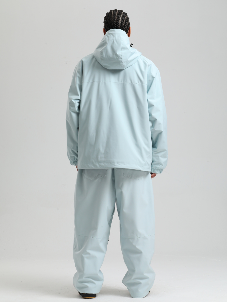 Men's  Baggy Snowboard Jacket Minimalist Insulated Snow Anorak