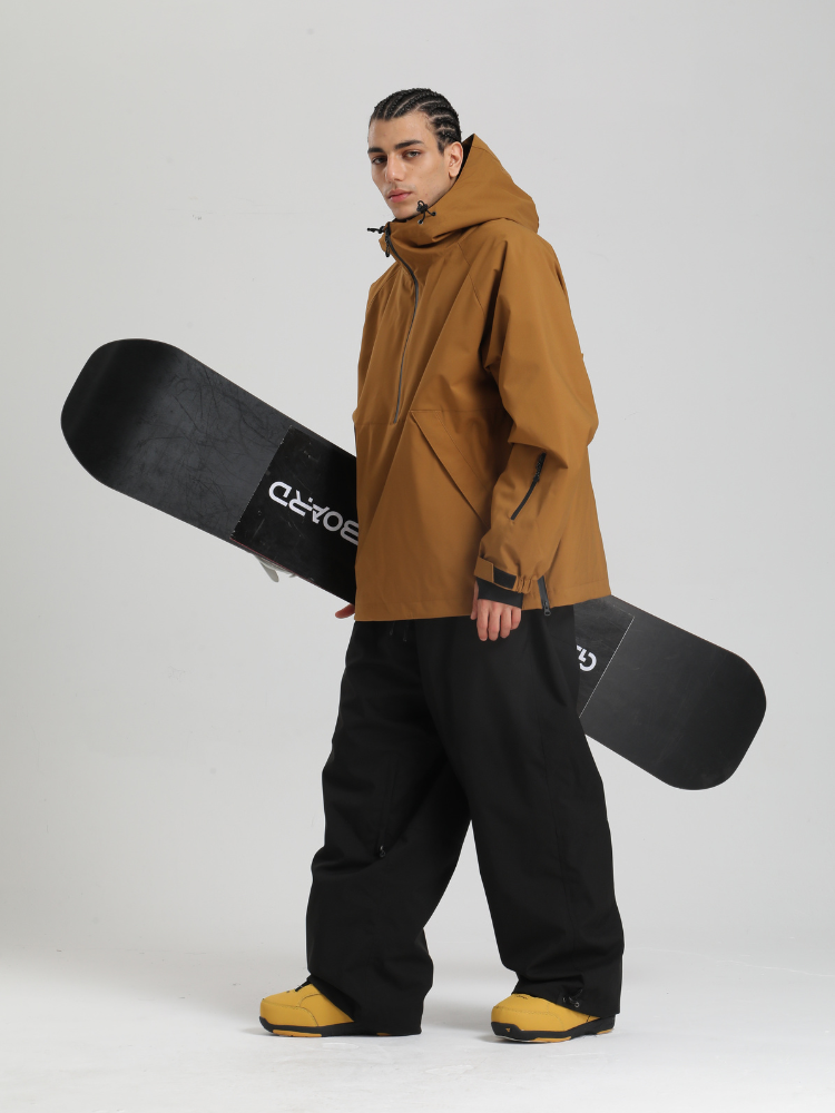 Men's  Baggy Snowboard Jacket Minimalist Insulated Snow Anorak