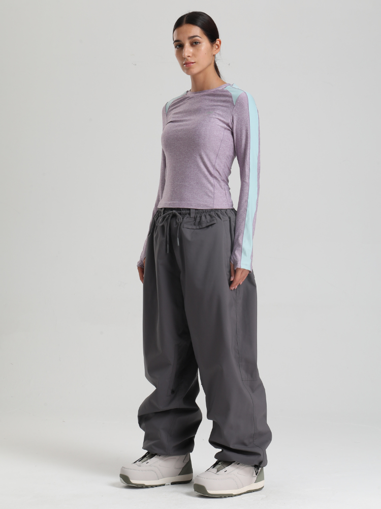 Women's Waterproof Snow Pants Sleek Baggy Snowboard Pants