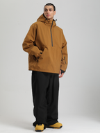 Men's  Baggy Snowboard Jacket Minimalist Insulated Snow Anorak