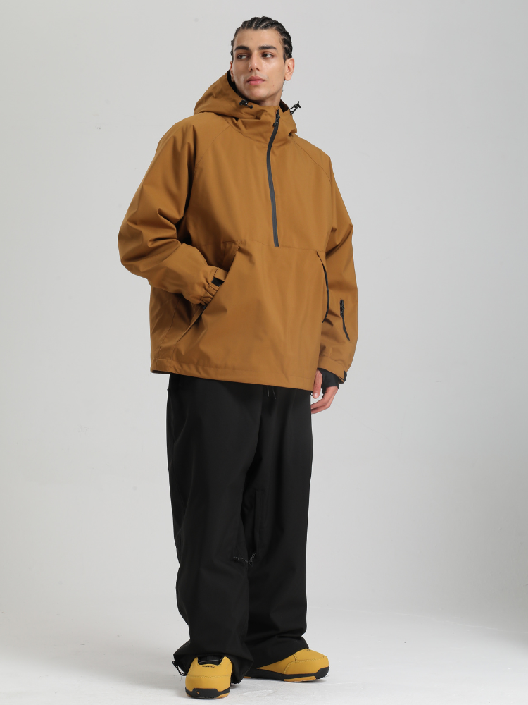 Men's  Baggy Snowboard Jacket Minimalist Insulated Snow Anorak