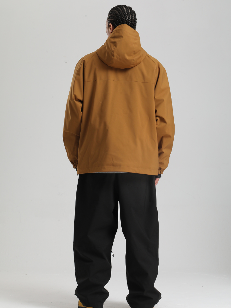 Men's  Baggy Snowboard Jacket Minimalist Insulated Snow Anorak