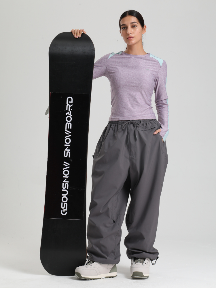 Women's Waterproof Snow Pants Sleek Baggy Snowboard Pants