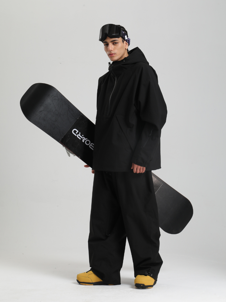 Men's  Baggy Snowboard Jacket Minimalist Insulated Snow Anorak