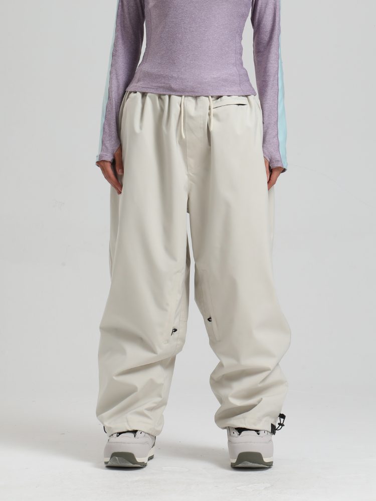 Women's Waterproof Snow Pants Sleek Baggy Snowboard Pants