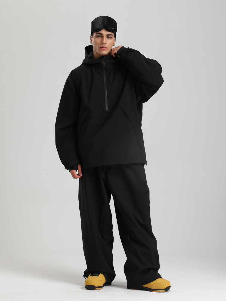 Men's  Baggy Snowboard Jacket Minimalist Insulated Snow Anorak