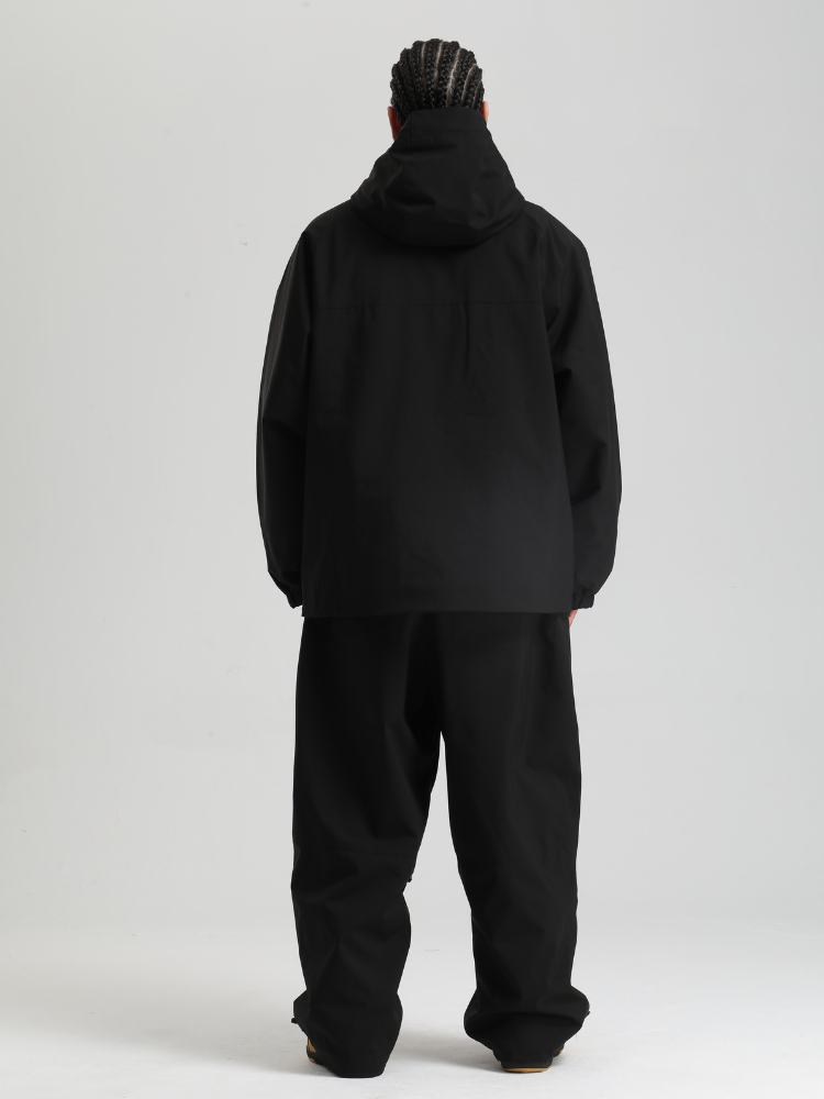 Men's  Baggy Snowboard Jacket Minimalist Insulated Snow Anorak