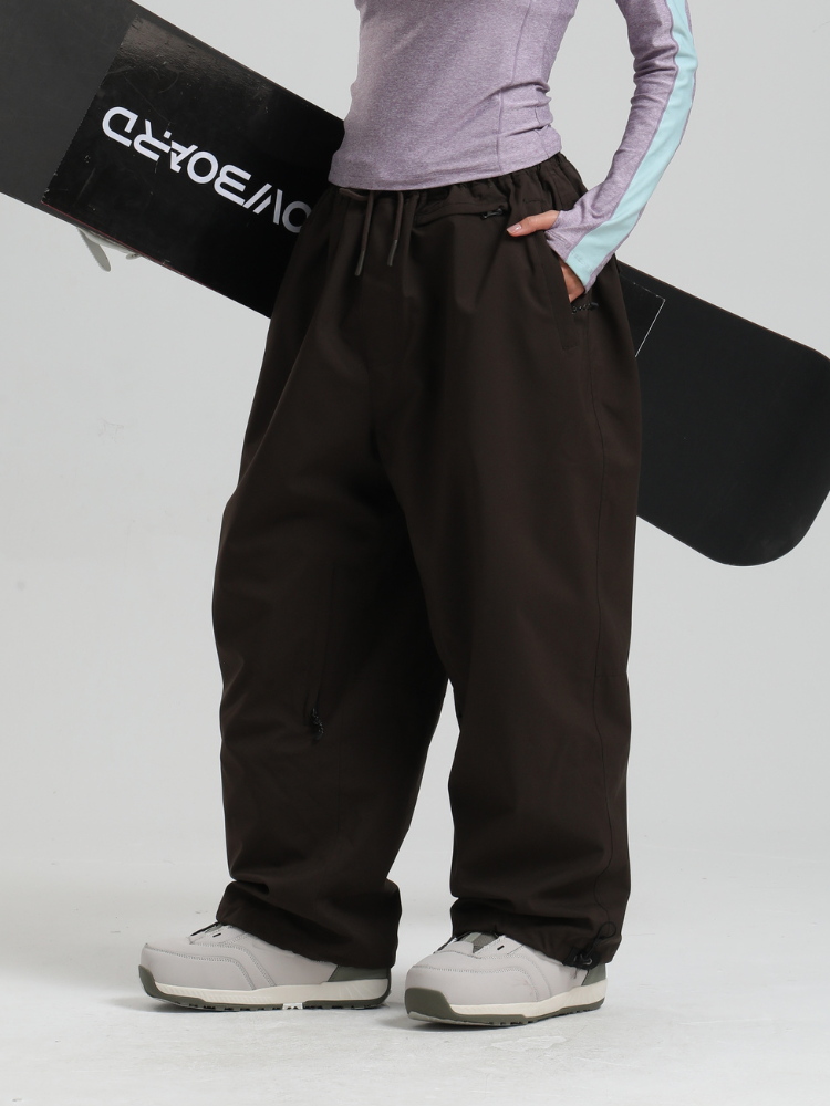 Women's Waterproof Snow Pants Sleek Baggy Snowboard Pants
