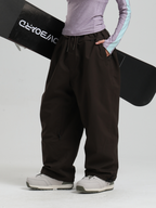 Women's Waterproof Snow Pants Sleek Baggy Snowboard Pants
