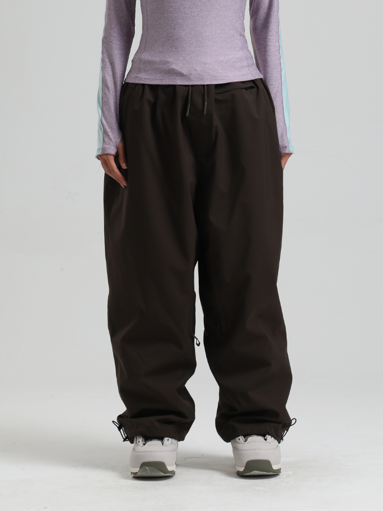 Women's Waterproof Snow Pants Sleek Baggy Snowboard Pants