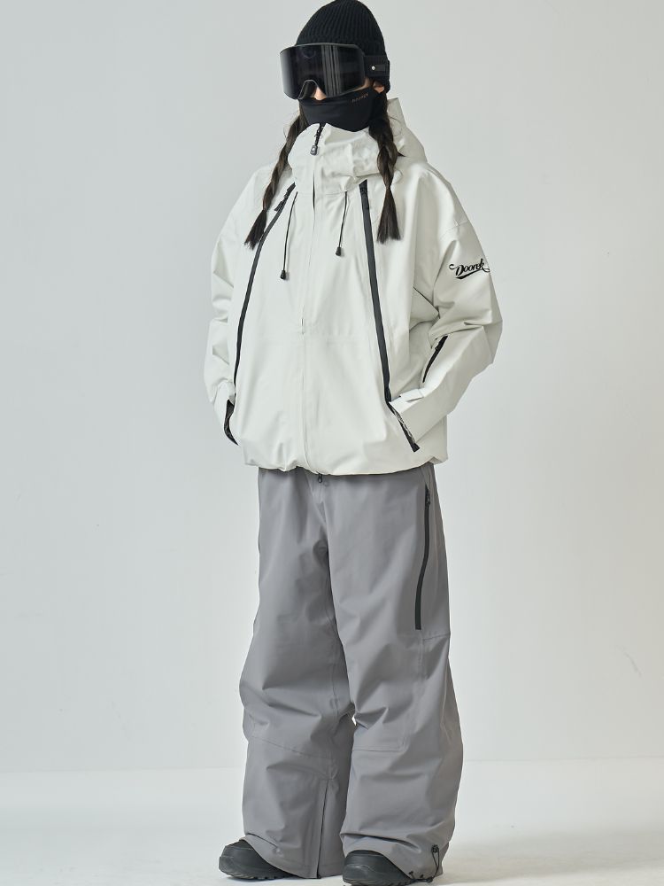 Unisex GlideFlow Shell Ski Jacket Baggy Snowbard Jacket