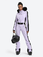 Women' One Piece Ski Suits Classic Faux-Fur Ski Jumpsuit