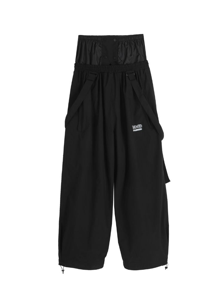 Women's Suspender Baggy Snow Pants