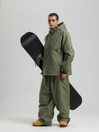 Men's  Baggy Snowboard Jacket Minimalist Insulated Snow Anorak