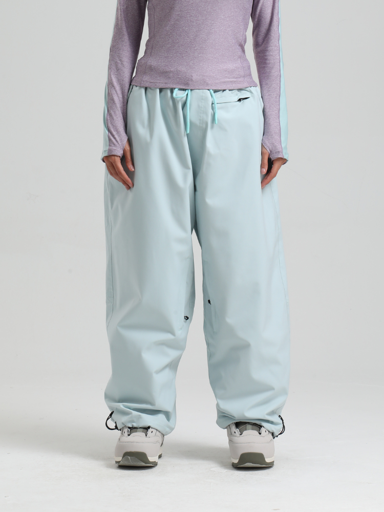 Women's Waterproof Snow Pants Sleek Baggy Snowboard Pants