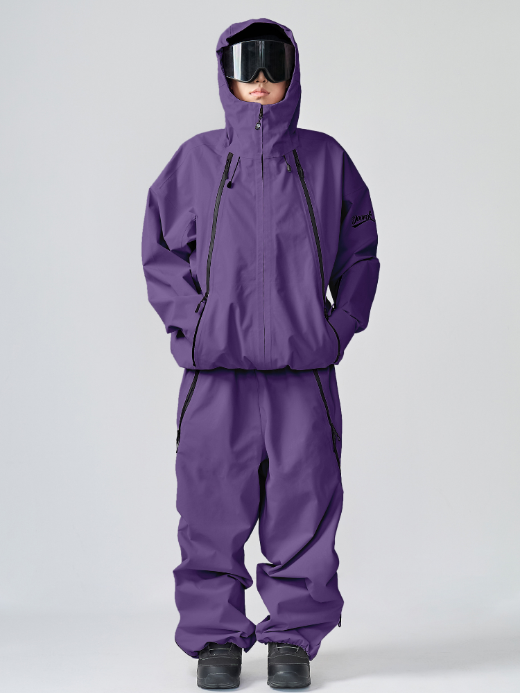 Unisex Snowboard Pants GlideFlow Shell Baggy Ski Pants
