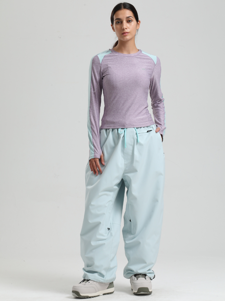 Women's Waterproof Snow Pants Sleek Baggy Snowboard Pants